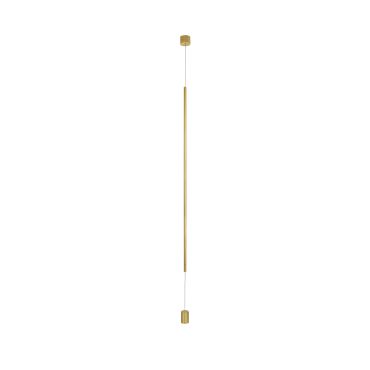 Nova Luce Elettra - hang/staanlamp - Ø 7 x 300 cm - 20W LED incl. - messing goud
