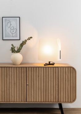 Faro Luang - tafellamp - 42 x 30 x 46,5 cm - beige/zwart
