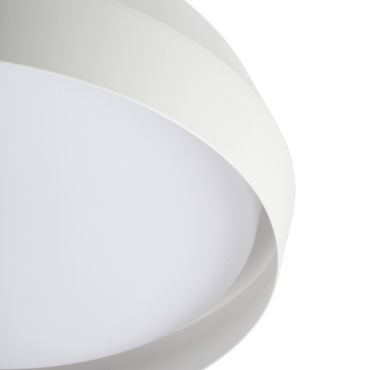 Faro Shoku - plafondlamp - Ø 35 x 9,3 cm - 24W dimbare LED incl. - wit