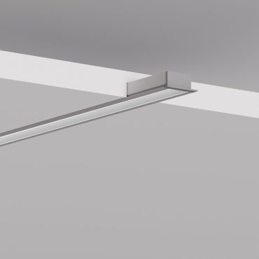 KLUS MICRO-30DEG-K - inbouw LED profiel met schuine lichthoek van 30 graden - 2,64 x 1,12 cm - aluminium