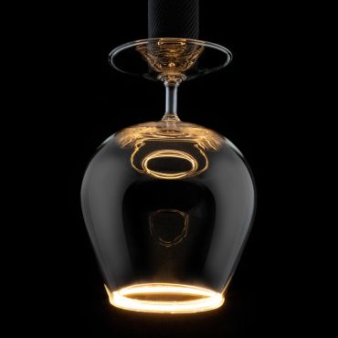Segula LED lamp - Floating Cognac - Ø 18 x 29 cm - E27 - 6W dimbaar - 2200K - transparant
