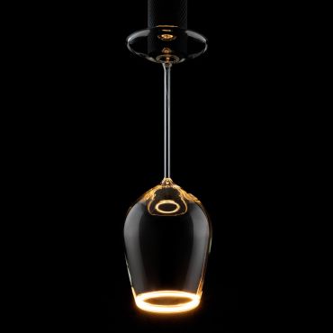 Segula LED lamp - Floating Wine - Ø 12 x 37 cm - E27 - 5W dimbaar - 2200K - transparant