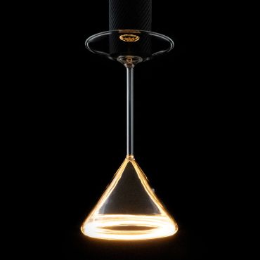Segula LED lamp - Floating Martini - Ø 12 x 25 cm - E27 - 6W dimbaar - 2200K - transparant