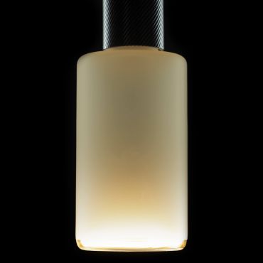 Segula LED lamp - Floating Cylinder - Ø 9 x 21 cm - E27 - 4,5W dimbaar - 1900K - smokey frost