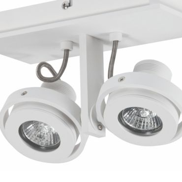 Artdelight Meist - opbouwspot 2L - 23 x 11,5 x 15 cm - wit