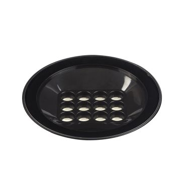 Faro Tras 25 - grondspot voor buiten met 40º lichtbundel - Ø 20 x 25 x 5,6 cm - 25W LED incl. - IP67 - zwart