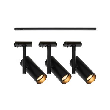 Nordlux Jerome Link 3-Kit + 1M Rail - rail spot GU10 - Ø16 x 18 cm - zwart