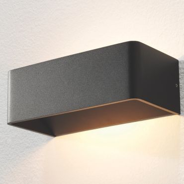 Artdelight Mainz - wandverlichting - 20 x 10 x 7 cm - 2 x 3W dimbare LED incl. - zwart