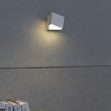 Artdelight Kapo - wandverlichting - 8 x 5,3 x 11 cm - 6W dimbare LED incl. - wit