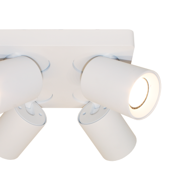 Artdelight Megano - opbouwspot 4L - 20 x 20 x 11,5 cm - wit