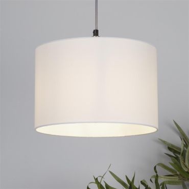 Searchlight Clyde Drum - lampenkap - Ø 30 x 20 cm - wit