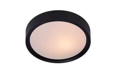 Lucide Lex - plafondverlichting - Ø 25 x 7 cm - zwart