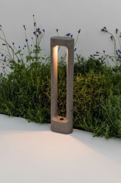 Faro Totem - tuinpaal - 15 x 8,5 x 60,4 cm - 6,5W LED incl. 3000K - IP55 - cement grijs