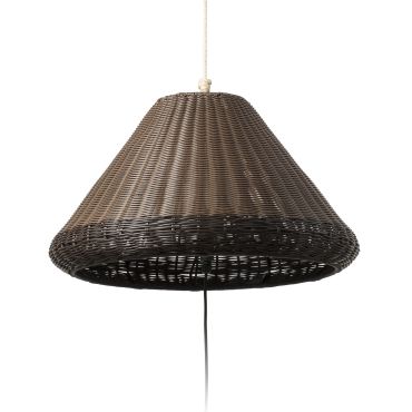 Faro Saigon - draagbare lamp met stekker - Ø 19 x 38 cm - IP65 – licht bruin