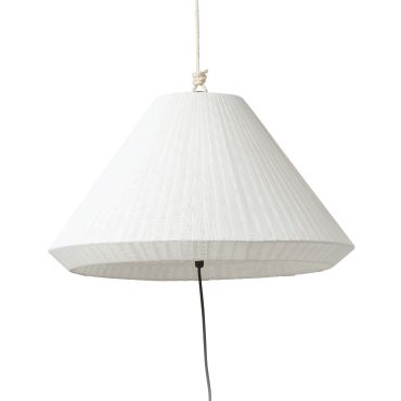 Faro Saigon - draagbare lamp met stekker - Ø 19 x 38 cm - IP65 - mat wit
