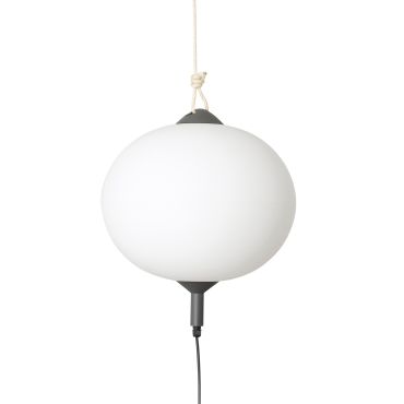 Faro Saigon - draagbare lamp met stekker - Ø 45 x 45 cm - IP65 - mat wit