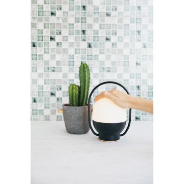 Faro Take Away - draagbare lamp - Ø 11,8 x 20 cm - 1,5W LED incl. - mat zwart