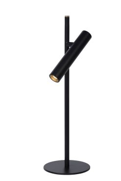 Lucide Philon - tafellamp - Ø 13 x 42 cm - 4,5W dimbare LED incl. - zwart