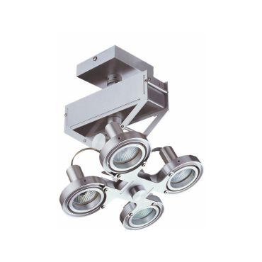Artdelight Koln - opbouwspot 4L - 22 x 18 x 28 cm - 4 x 5W dimbare LED incl. - aluminium