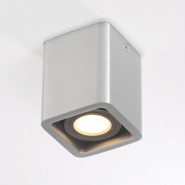 Artdelight Bronx1 - opbouwspot 1L - 7 x 7 x 8,5 cm - aluminium