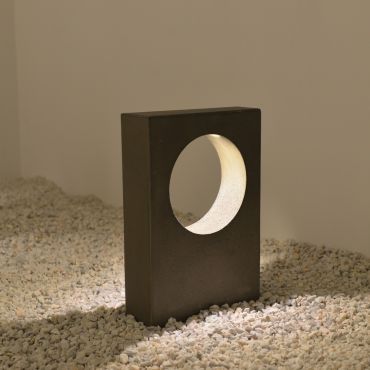 VK Lighting Logia - tuinpaal - 40 x 20 x 49 cm - 6,5W LED incl. - IP65 - grijs