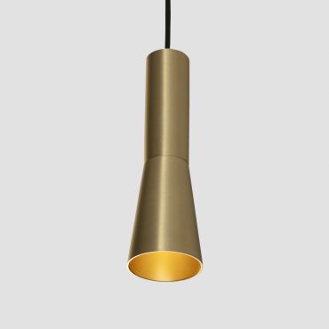 Faro Nina - hanglamp -  Ø 4 x 13 cm - 4W LED incl. - satijn goud