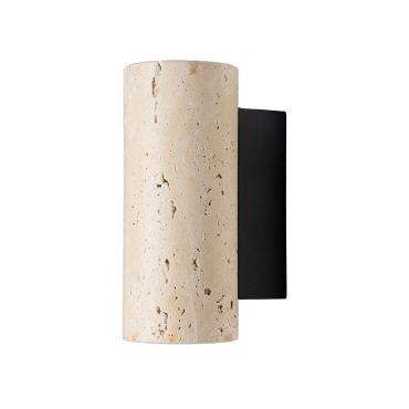 Maxlight Tek - wandlamp - 7 x 17 x 9,5 cm - travertijn