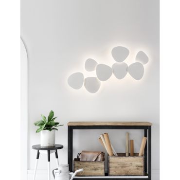 Nova Luce Cronus - wandverlichting - 16,5 x 8 x 18 cm - 10W LED incl. - wit