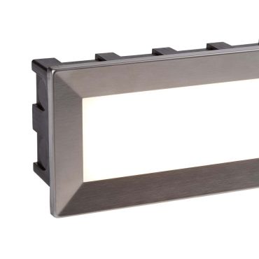 Searchlight Ankle - inbouw wandverlichting - 20,5 x 6,5 x 9,5 cm - 3,5W LED incl. - IP65 - roestvrij staal