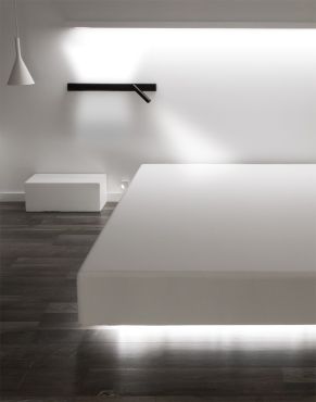 VK Lighting Bar - wandverlichting met rechtse leeslamp - 40 x 17 x 5 cm - 3W + 2 x 6W LED incl. - zwart