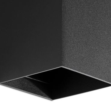 Faro Lune 2L - wandlamp - 8 x 15,5 x 6,5 cm - zwart
