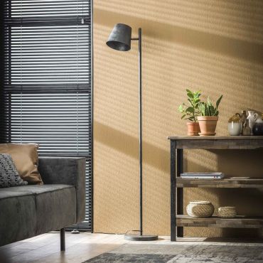 Vico Shade - staanlamp - 157 cm - houtskool