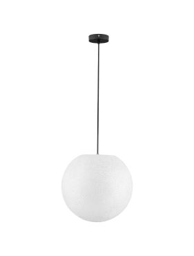 Nova Luce Moon - buiten hanglamp - Ø 40 x 200 cm - IP65 - wit en zwart