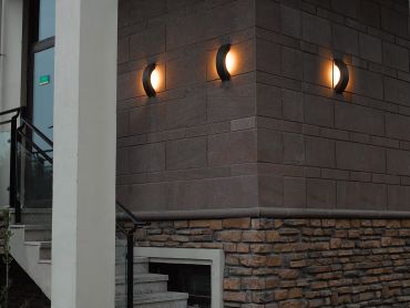 VK Lighting Lavi - buiten wandverlichting - 36 x 9,5 x 9,3 cm - 9W LED incl. - IP54 - antraciet