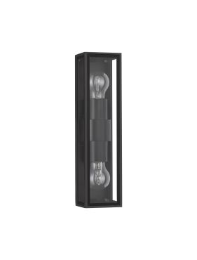 Nova Luce Regina - buiten wandverlichting - 8,6 x 25,8 x 9 cm - IP65 - donker antraciet