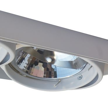 Zuma Line Oneon DL 111-2 - inbouwspot 2L - 299 x 156 mm, 300 x 157 mm inbouwmaat - wit