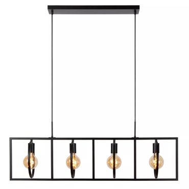 Lucide Suus - hanglamp - 107,8 x 23,5 x 160 cm - zwart