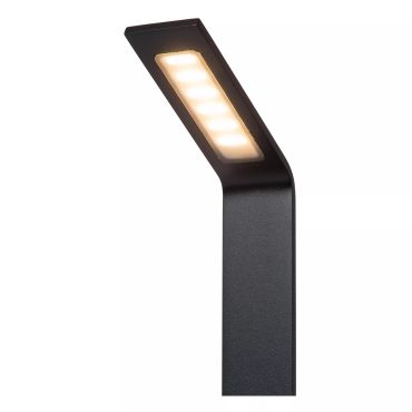 Lucide Lawford - tuinpaal - 15 x 9,5 x 80 cm - 6W LED incl. - IP54 - zwart