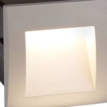 Searchlight Ankle - inbouw wandverlichting - 9 x 9 x 8 cm - 1W LED incl. - IP65 - grijs