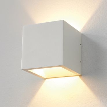 Artdelight Cube - buiten wandverlichting - 10 x 10 x 10 cm - 6W dimbare LED incl. - IP54 - wit