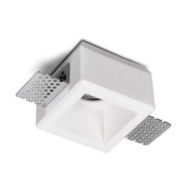 Artdelight Toure - inbouwspot - 80 x 80 mm, 83 x 83 mm inbouwmaat - wit