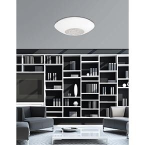 Nova Luce Era - plafondverlichting - Ø 50 x 12 cm - wit