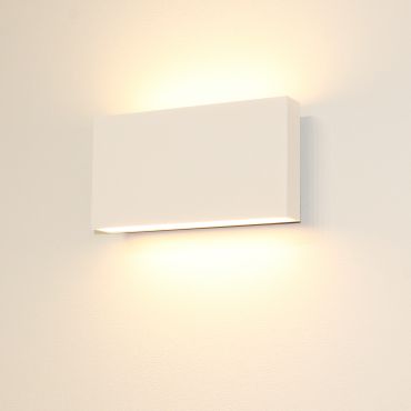 Artdelight Box - wandlamp - 17 x 9 x 4 cm - 2 x 6,5W dimbare LED incl. - IP54 - wit
