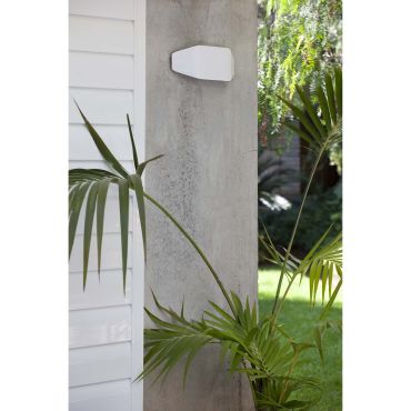 Faro Future - wandverlichting - 31,5 x 7 x 13,5 cm - IP44 - mat wit