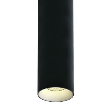 TWEEDEKANS - ONE Light Cylinder - hanglamp - Ø 7,5 x 240 cm - zwart