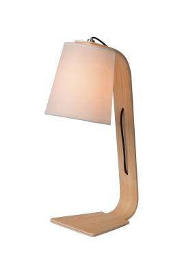Lucide Nordic - tafellamp - 19 x 15,5 x 45 cm - wit