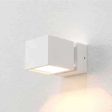 Artdelight Bfeld - wandlamp - 12,3 x 8 x 6,8 cm - 2 x 3W LED incl. - IP54 - wit