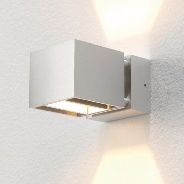Artdelight Bfeld - wandlamp - 12,3 x 8 x 6,8 cm - 2 x 3W LED incl. - IP54 - aluminium