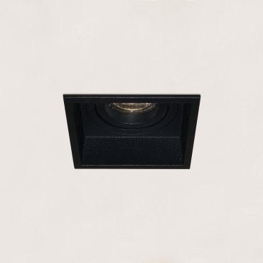 Artdelight Rex - inbouwspot - 92 x 92 mm, 83 x 83 mm inbouwmaat - zwart