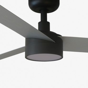 Faro Cruiser L - plafondventilator met licht - Ø 132 cm - mat zwart en aluminium